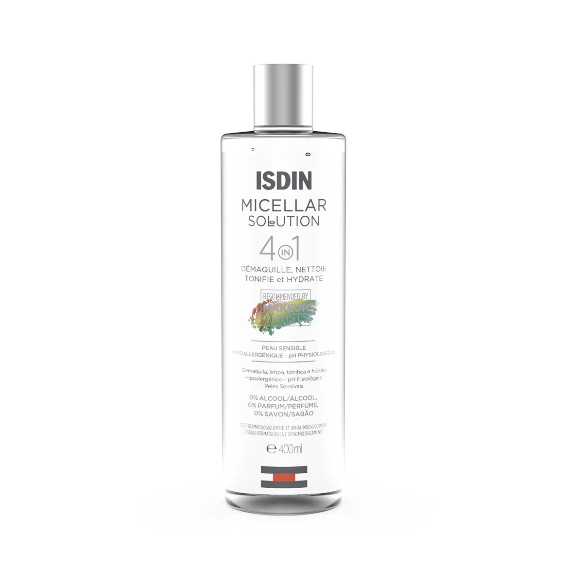ISDIN Micellar Solution 4en1 démaquillante nettoyante tonifiante hydratante pour peau sensible 400ml | La Para Du Lac