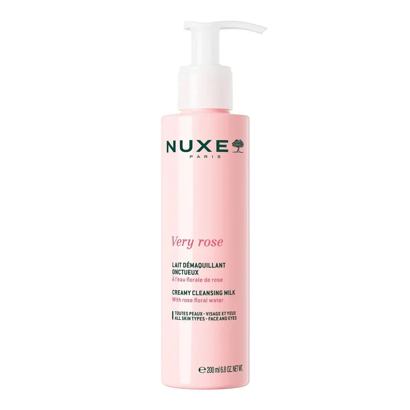 Nuxe Very Rose lait démaquillant onctueux 200ml pour tous types de peaux | La Para Du Lac