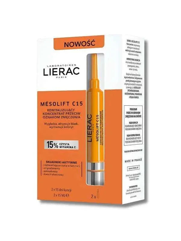LIERAC Mesolift C15 Concentré Anti-Fatigue Tunisie original authentique - parapharmacie en ligne La Para Du Lac