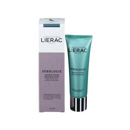LIERAC Sebologie Masque Scrub Desincrustant Tunisie original authentique - parapharmacie en ligne La Para Du Lac