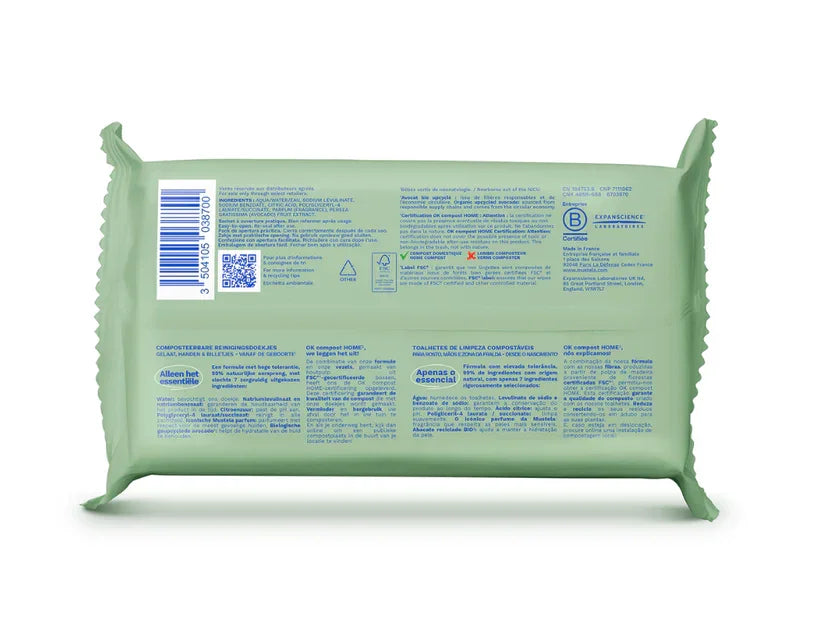Expanscience Lingettes nettoyantes visage et corps hypoallergéniques | parapharmacie Tunisie | La Para Du Lac