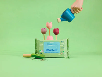 Mustela lingettes bébé hypoallergéniques 99% d'ingrédients d'origine naturelle | La Para Du Lac