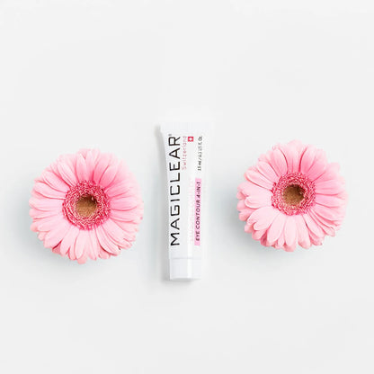 Flacon de soin Magiclear Exosomes Eye Contour 4en1 pour le contour des yeux.