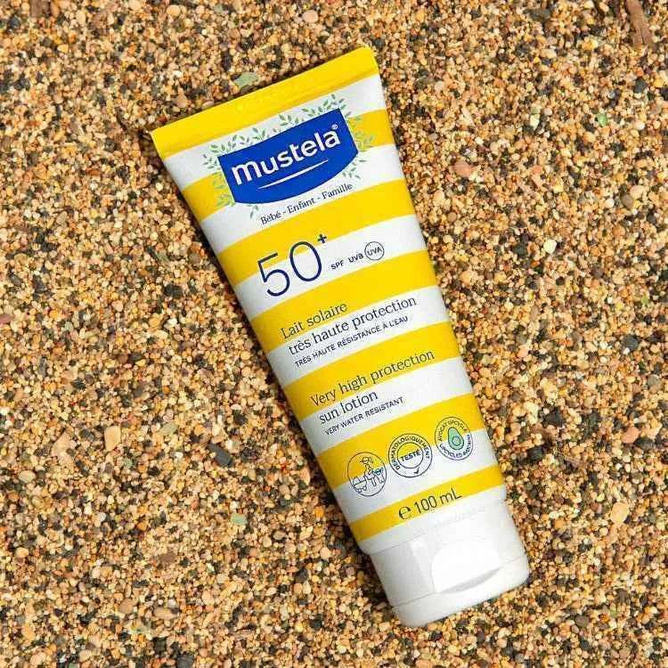 MUSTELA Pack N°3 – Lait Solaire SPF50+ & Huile Vergetures BIO −50% Tunisie original authentique - parapharmacie en ligne La Para Du Lac