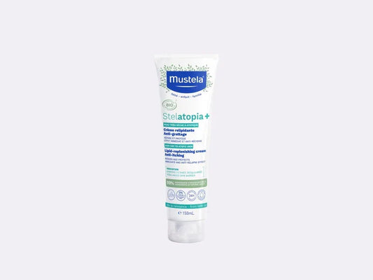Mustela Stelatopia+ Crème relipidante anti-grattage 150mL pour peau sèche atopique | La Para Du Lac