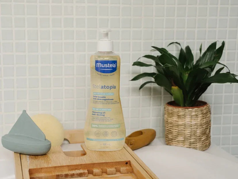 Mustela Stelatopia Huile lavante anti-irritations 500ml pour peaux sensibles | La Para Du Lac