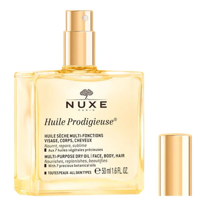 Nuxe Huile Prodigieuse huile sèche multi-fonctions 50ml pour visage corps cheveux | La Para Du Lac