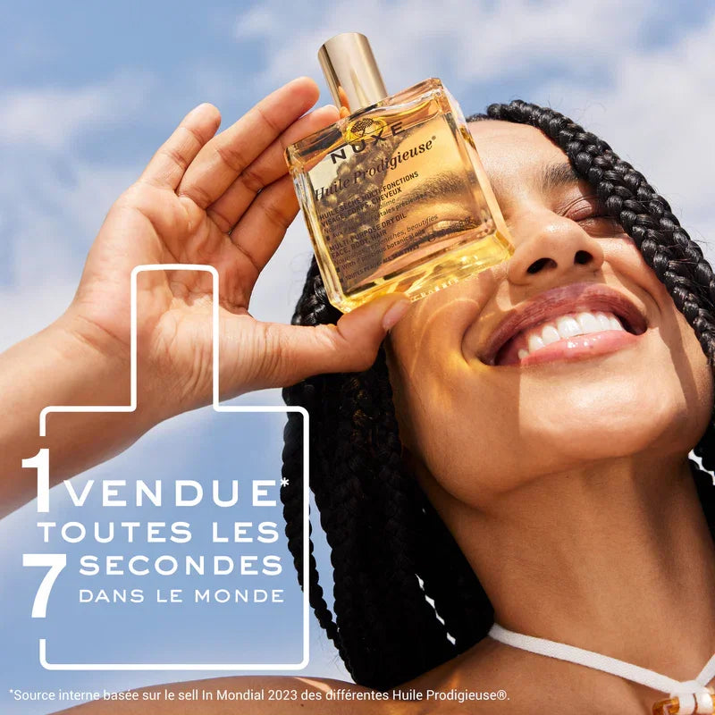 Nuxe Huile Prodigieuse huile sèche multi-fonctions pour visage, corps et cheveux | La Para Du Lac