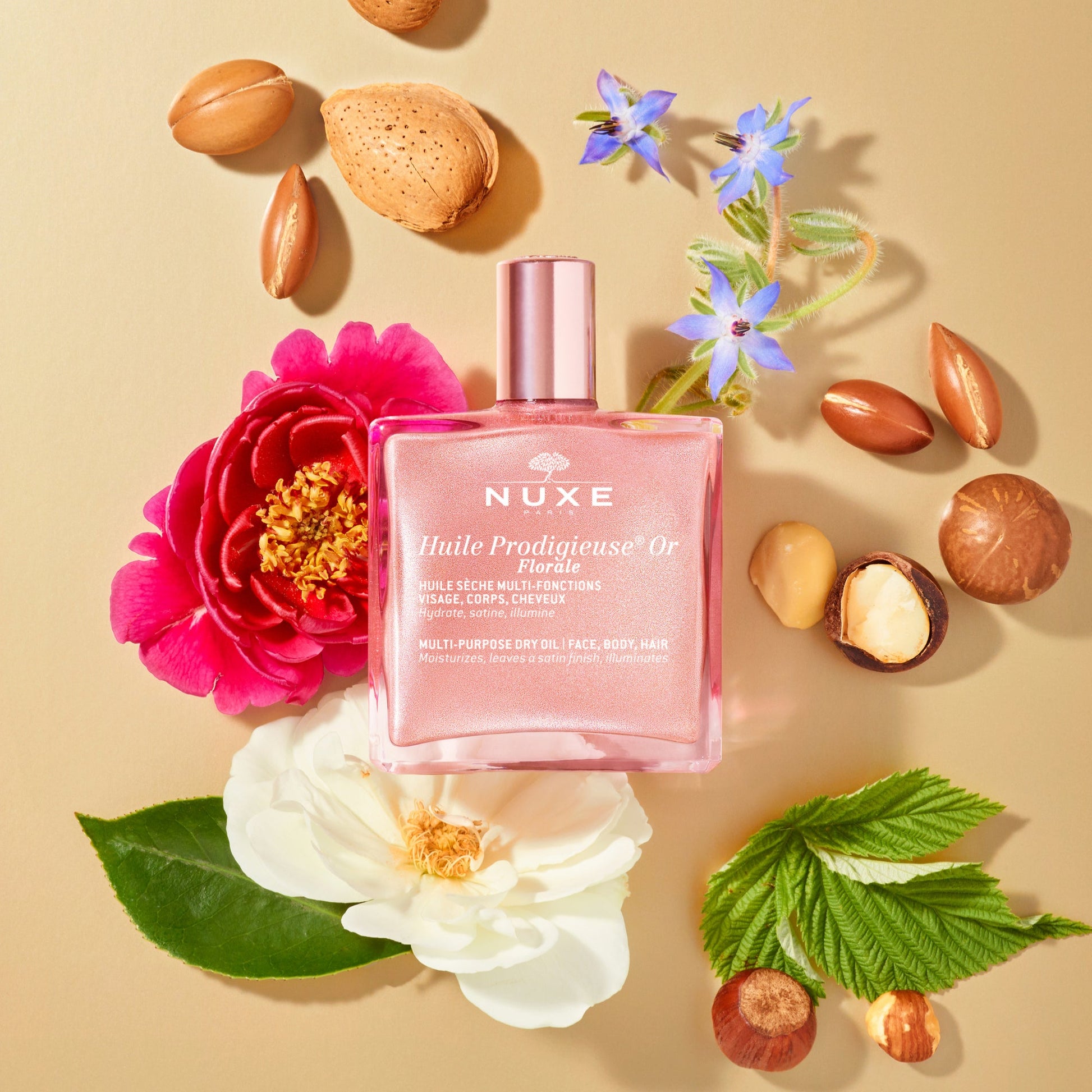 NUXE Huile Prodigieuse Or Florale parfum floral doux Tunisie - huile multi-usage luxe parapharmacie