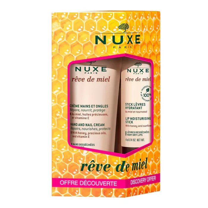 NUXE Reve De Miel Creme Mains + Baume Coffret Tunisie original authentique - parapharmacie en ligne La Para Du Lac