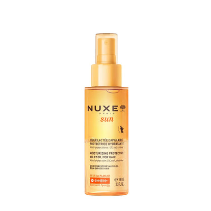 Nuxe Sun Huile lactée capillaire protectrice hydratante 100ml pour cheveux exposés au soleil | La Para Du Lac