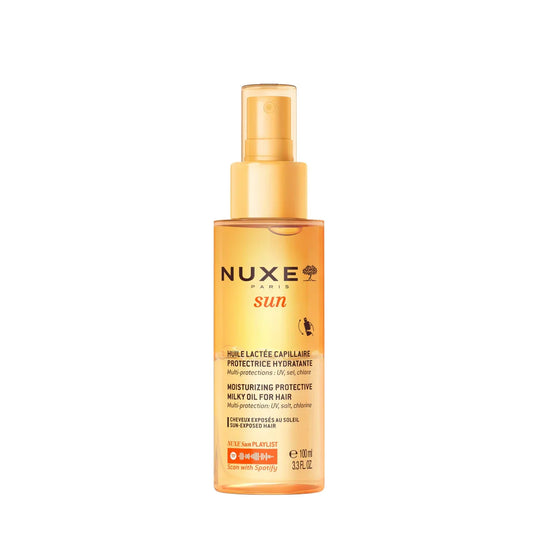 Nuxe Sun Huile lactée capillaire protectrice hydratante 100ml pour cheveux exposés au soleil | La Para Du Lac