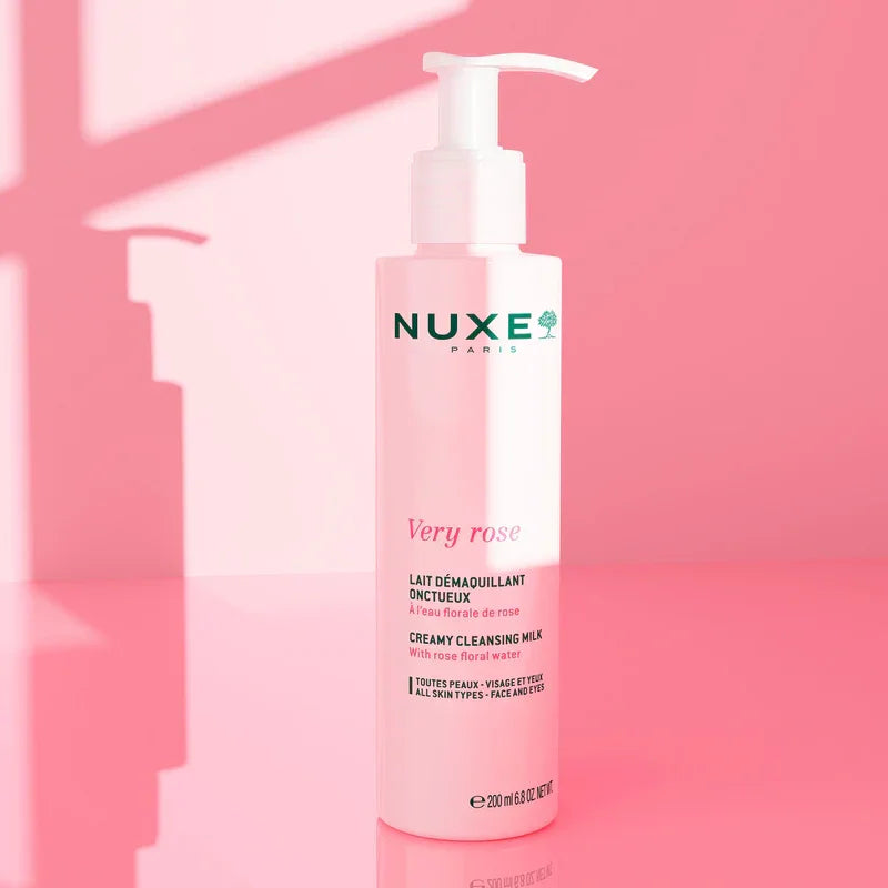 Nuxe Very Rose lait démaquillant onctueux 200ml pour tous types de peaux | La Para Du Lac