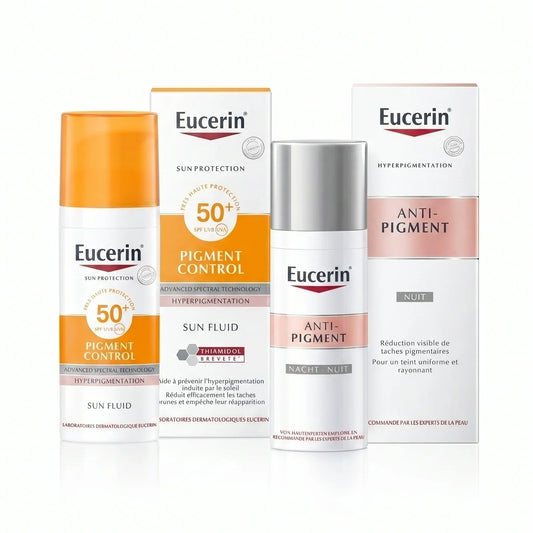 EUCERIN Pack Anti-Pigment Jour & Nuit – Sun Fluid SPF50 + Soin de Nuit Tunisie original authentique - parapharmacie en ligne La Para Du Lac
