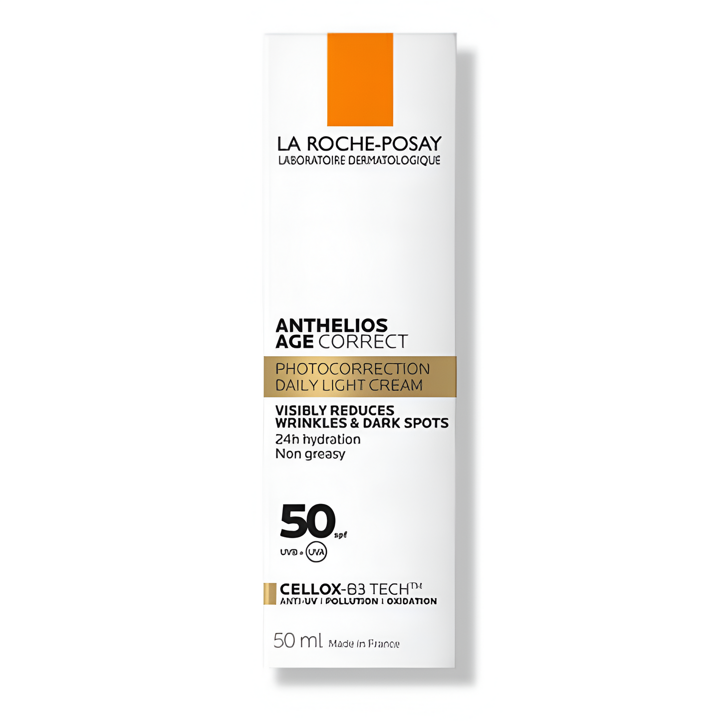 Soin solaire anti-rides La Roche-Posay Anthelios Age Correct SPF50 – parapharmacie Tunisie – disponible sur laparadulac.com

