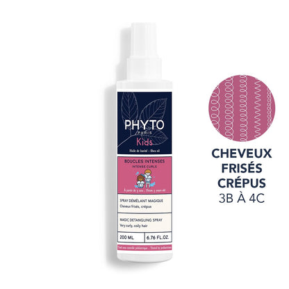 PHYTO KIDS Spray Boucles Intenses – soin sans rinçage pour cheveux bouclés d’enfants – disponible sur laparadulac.com, parapharmacie en Tunisie