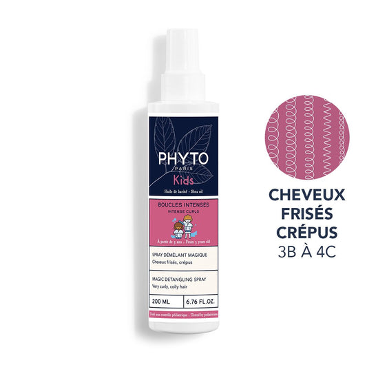 PHYTO KIDS Spray Boucles Intenses – soin sans rinçage pour cheveux bouclés d’enfants – disponible sur laparadulac.com, parapharmacie en Tunisie