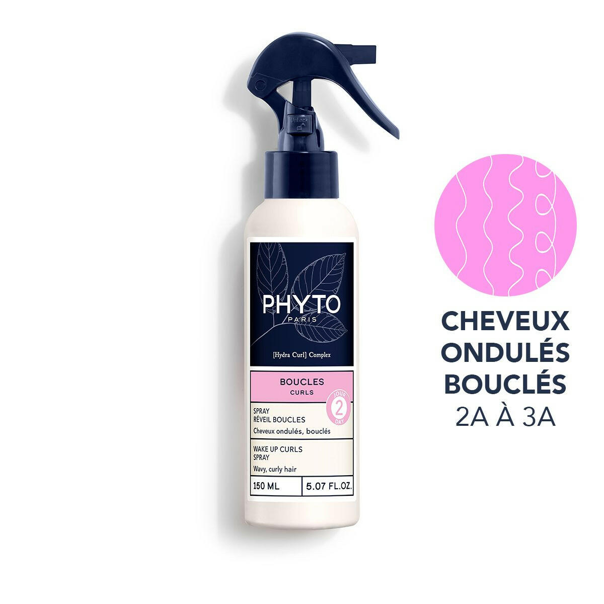 PHYTO BOUCLÉS Spray réveil boucles sans rinçage pour cheveux bouclés – disponible sur laparadulac.com, parapharmacie en ligne en Tunisie