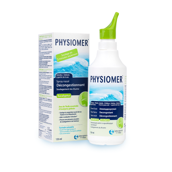 PHYSIOMER Eucalyptus spray nasal décongestionnant rhume sinus nez bouché prix Tunisie parapharmacie en ligne La Para du Lac laparadulac.com
