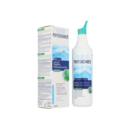 PHYSIOMER Jet Fort spray nasal lavage décongestionnant nez bouché rhume sinus prix Tunisie parapharmacie en ligne La Para du Lac laparadulac.com