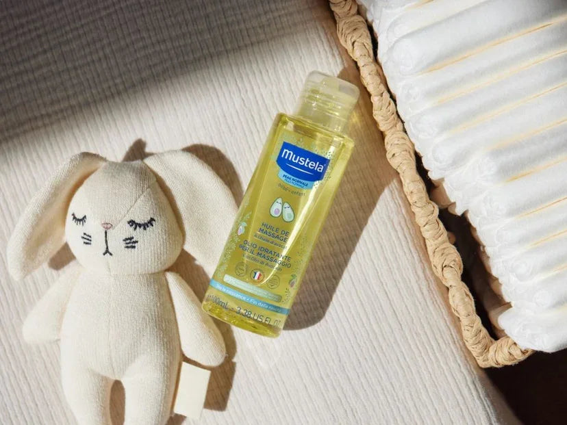 Mustela Huile de Massage 100ml pour peau normale, hydratante et douce | La Para Du Lac