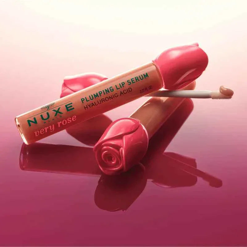 Nuxe Very Rose Plumping Lip Serum à l'acide hyaluronique, soin lèvres hydratant et repulpant | La Para Du Lac