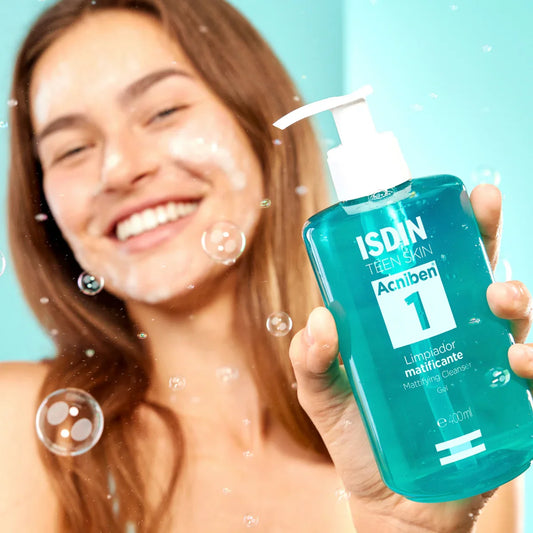 ISDIN Acniben Gel Nettoyant Matifiant Tunisie original authentique - parapharmacie en ligne La Para Du Lac